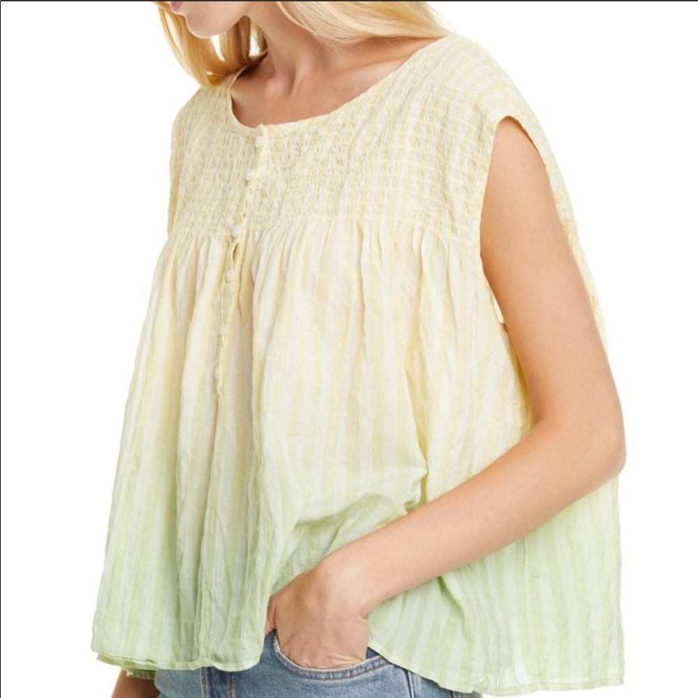 Free people never worn ombré top